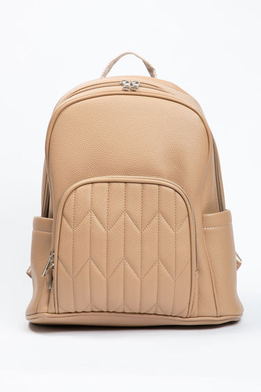 Quilted Synthetic Leather Backpack
