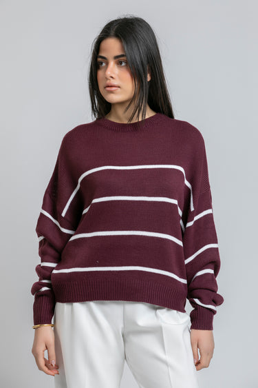Striped Knit Sweater