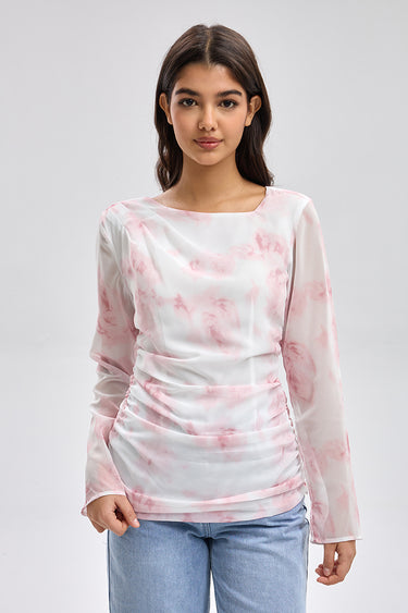 Printed Long Sleeve Top