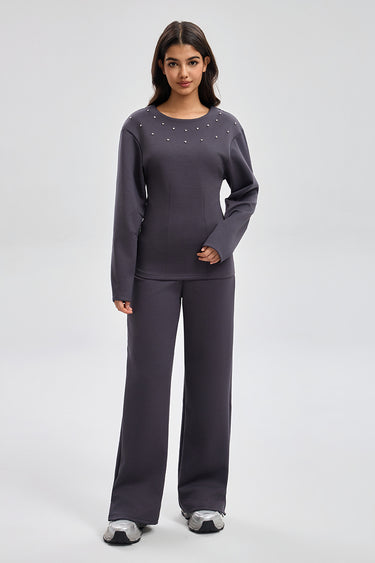 Wide Leg Knit Pants