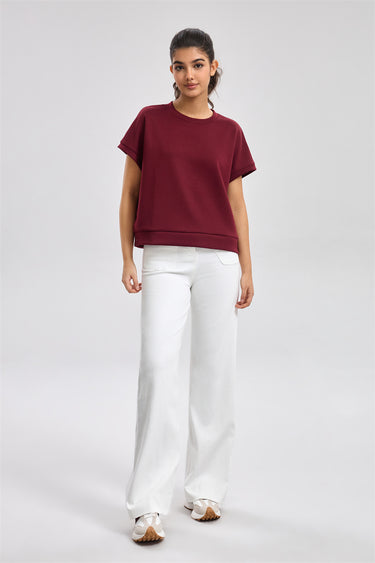 High Waist Straight Leg Denim Pants