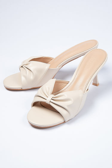 High Heel Sandals with Bow Detail