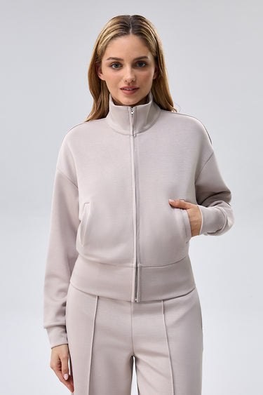 جاكيت رياضي بسحاب أمامي