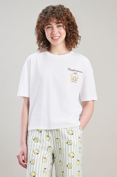 بلوزة منزلية قطنية بطباعة