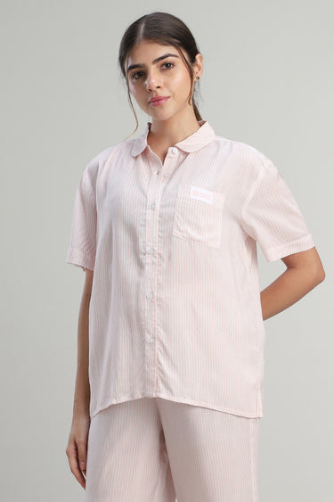 قميص منزلي بقصة مريحة