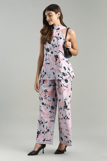 Printed Wide Leg Flowing Pants