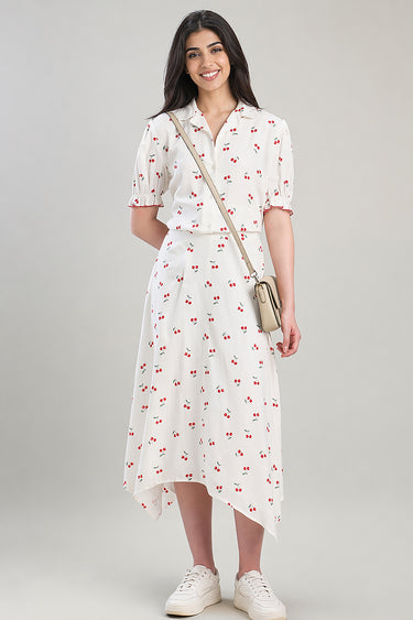 Sleeveless Printed Midi Dress