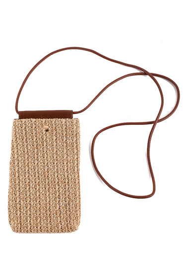 حقيبة جوال منسوجة بحزام طويل