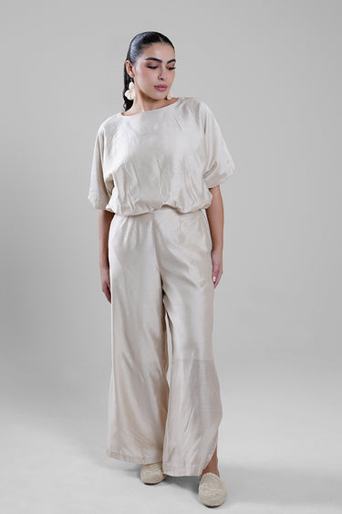 Wide Leg Pants with Side Slit