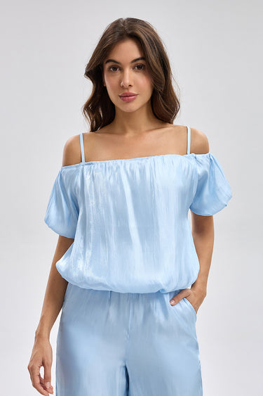 Off Shoulder Short Sleeve Top