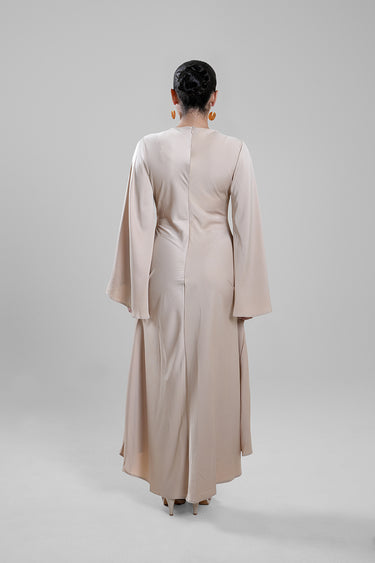 Buy now Longline Flowy Dress with Bell Sleeves for Women Online | Blueage Buy now Longline Flowy Dress with Bell Sleeves for Women Online | Blueage