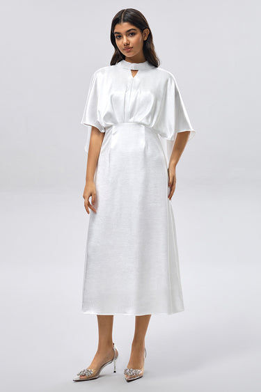 فستان ميدي بتصميم كيب