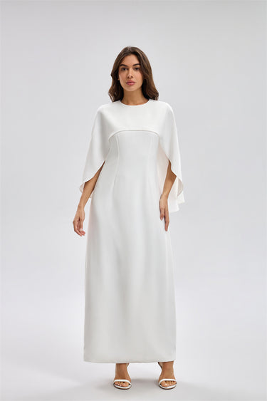 Women's Cape Style Maxi Dress