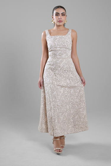 تنورة نسائية طويلة مزينة بالترتر