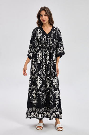 Women Jalabiya Dress Relaxed Fit