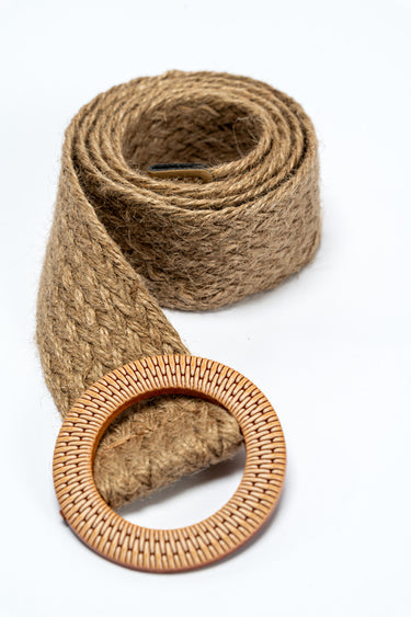 حزام مجدول بإبزيم دائري