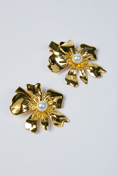 طقم مشابك شعر بشكل زهرة