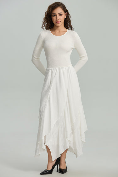 Ribbed Long Sleeve Dress