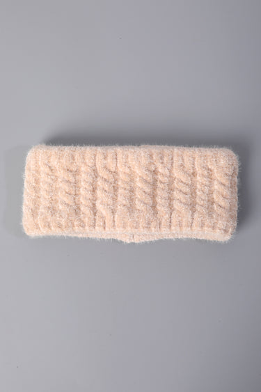 Cable-Knit Ear Warmer Headband