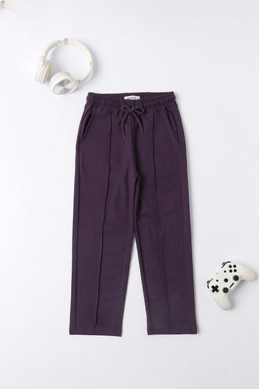 بنطلون رياضي ولادي بلون موحد