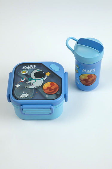 مجموعة علبة طعام وزمزمية للأطفال