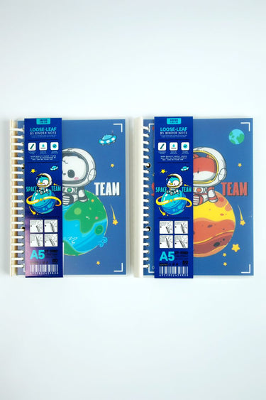 مجموعة من دفترين سلك بغطاء كرتوني مرح