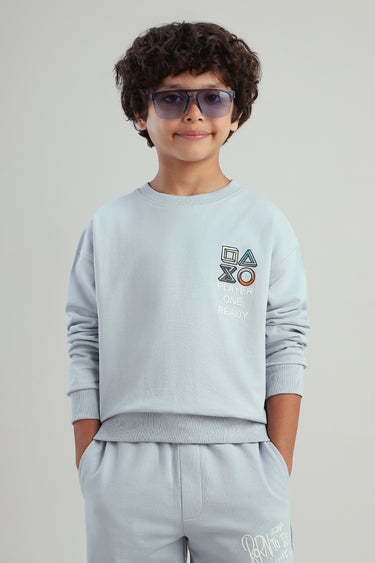 سويت شيرت أطفال بطبعة خلفية