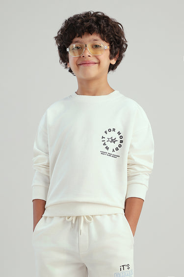 سويت شيرت أطفال بطبعة خلفية