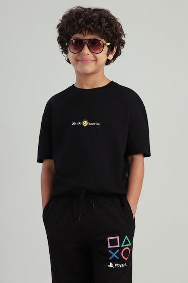 تيشيرت أطفال بطباعة أمامية وخلفية