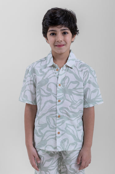 قميص اطفال كم قصير بطباعة