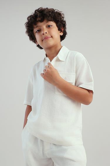 قميص بولو اطفال بأكمام قصيرة