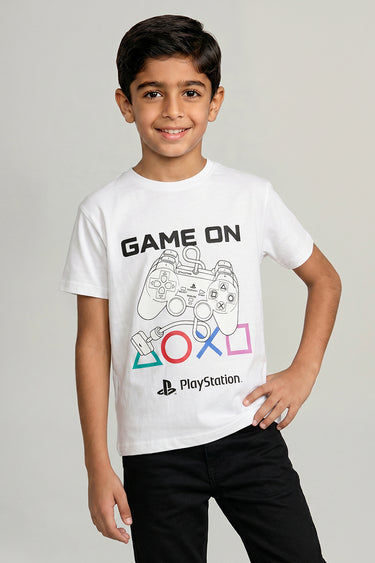 Kids Gaming Print T Shirt
