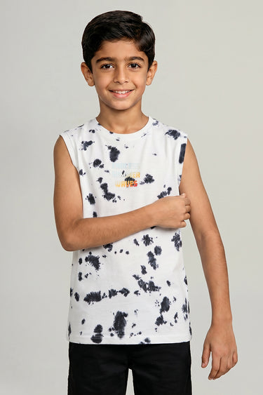 Kids Printed Sleeveless T Shirt