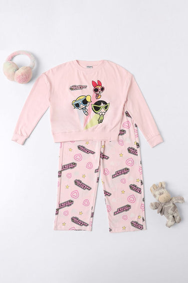 two pieces girl pyjama set