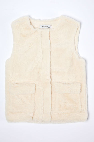 soft fur girls vest
