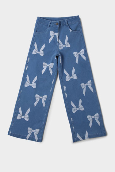 Printed Girls Jeans Pants
