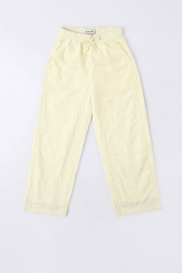 Girls Pants With Embroidery Pattern