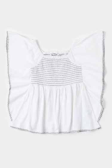 Girls Top With Embroidery Linings
