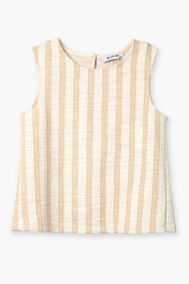 Sleeveless Striped Girl Top