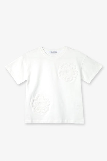 Girl T-Shirt With Front Woven Print