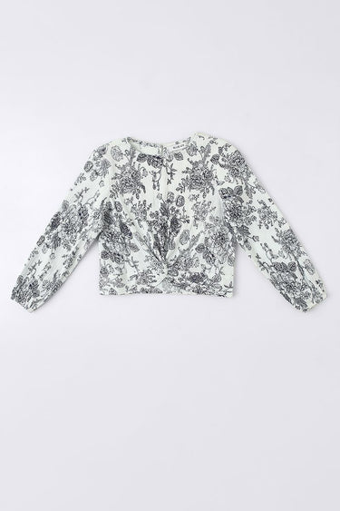 Floral Printed Girl Top