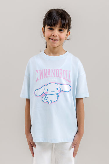 تيشيرت بقصة واسعة مع طبعة