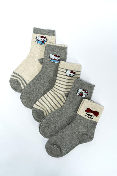 طقم جوارب قطنية بطبعة كرتونية