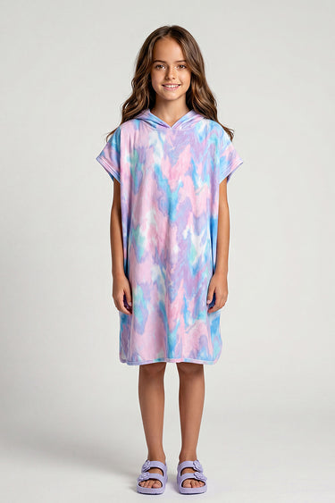 Tie Dye Hooded Poncho