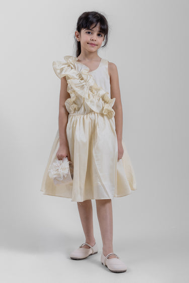 Ruffle Detail Sleeveless Dress