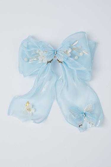 مشبك شعر فيونكة شفافة