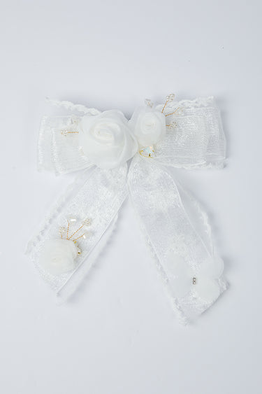 مشبك شعر فيونكة شفافة