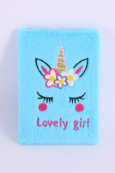 Plush Unicorn Notebook
