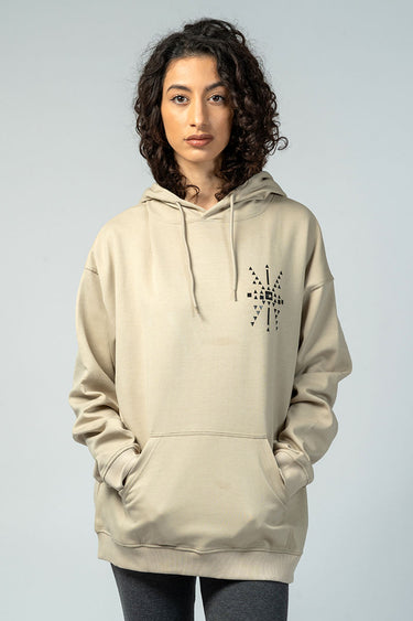 هودي بقصة واسعة وطبعة هندسية