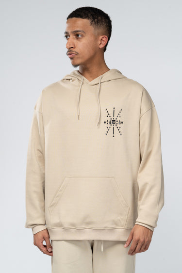 هودي بقصة واسعة وطبعة هندسية